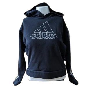 Adiddas Black long sleeve hoodie for girls size 10/12